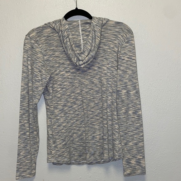 Columbia Size Medium Gray White Cowl Neck Space Dye Pullover Hoodie: 4175 - Picture 4 of 10